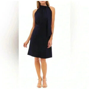 Vince Camuto Bow Neck Shift Dress